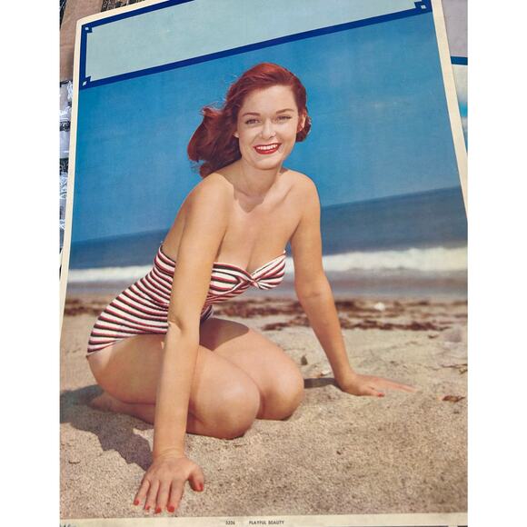 individual Double Sided Large 1956 Pinup Salesman Sample 3 Available - Picture 3 of 6